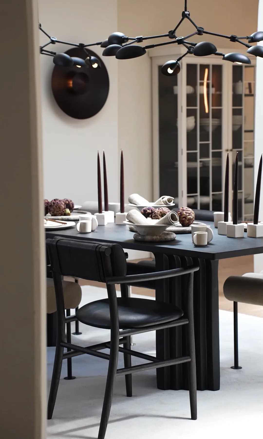 Arc dining table 95x250 cm, Coffee black oak 101 Copenhagen