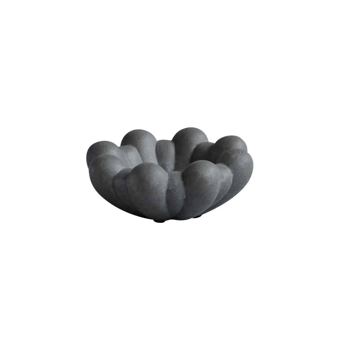 Bloom tray bowl mini, Dark grey 101 Copenhagen