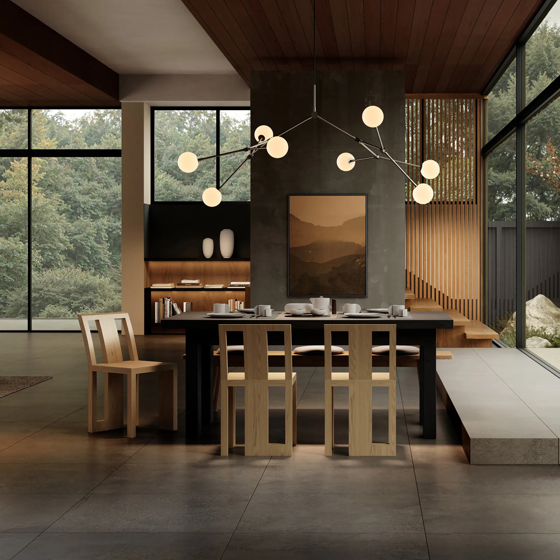 Drop Chandelier Bulp chandelier grande, Gray 101 Copenhagen
