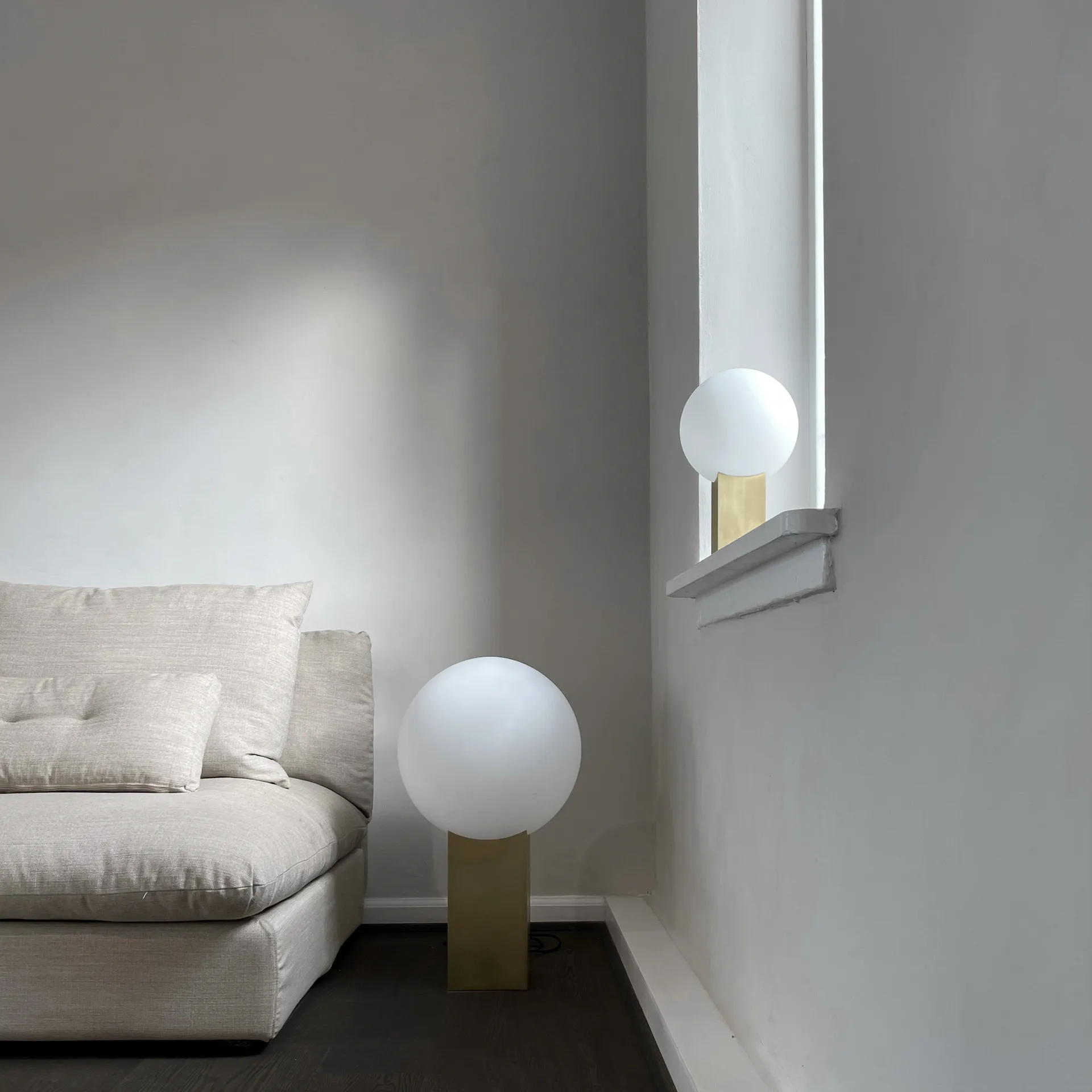 Hoop floor lamp 70 cm, Brass 101 Copenhagen