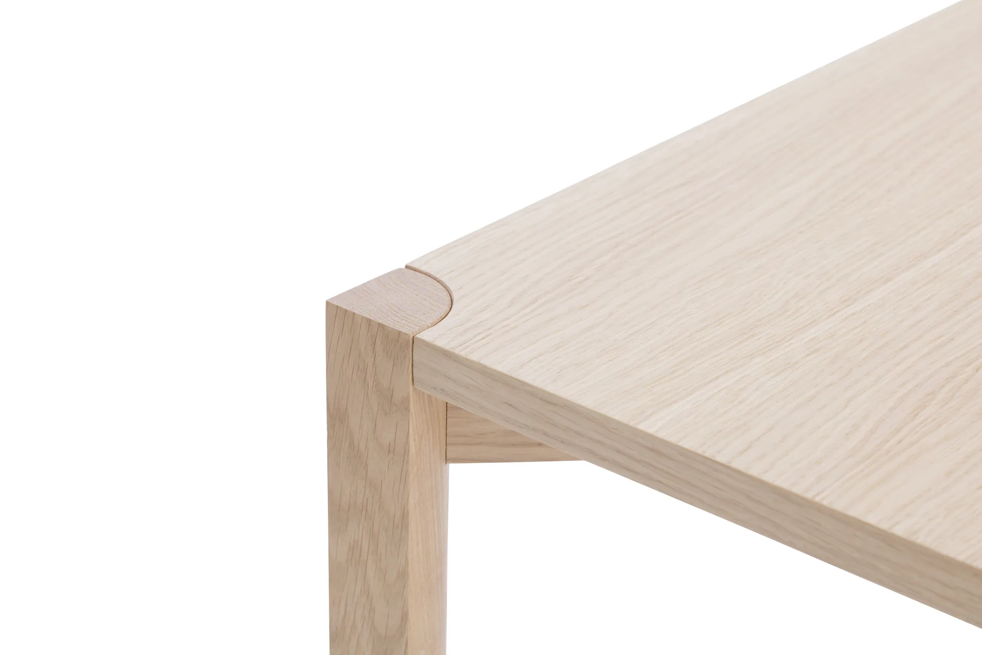 Anton console table 35x125 cm, White pigmented oak 1898
