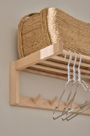 Bäckebo hat rack - Birch, 7 knobs - 1898