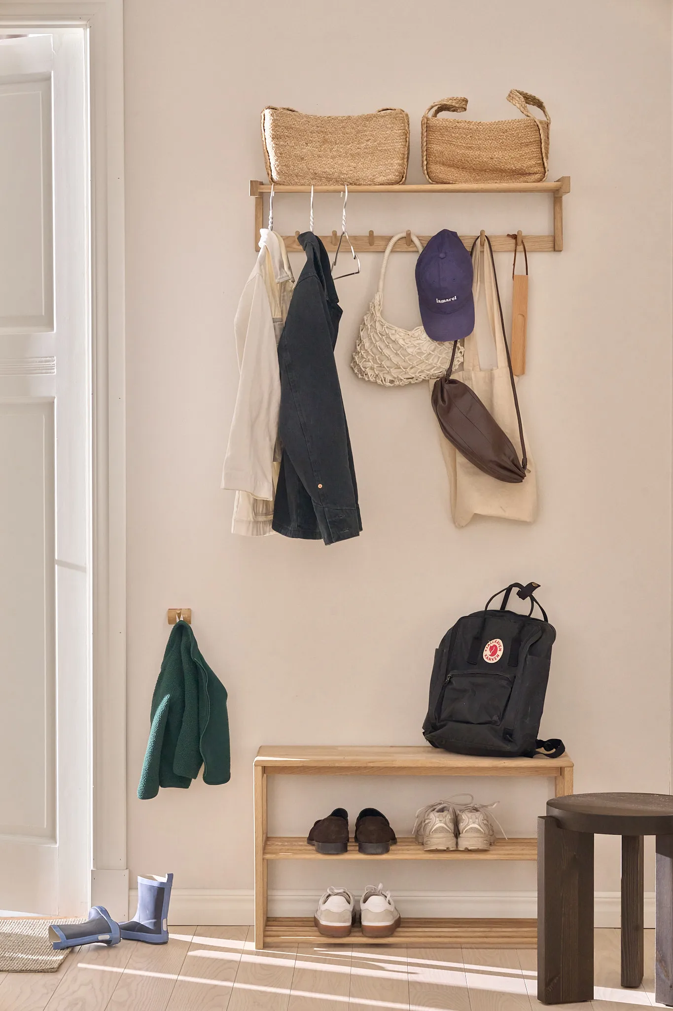 Bäckebo shoe rack with seat, Oak, 80x48x30 cm 1898
