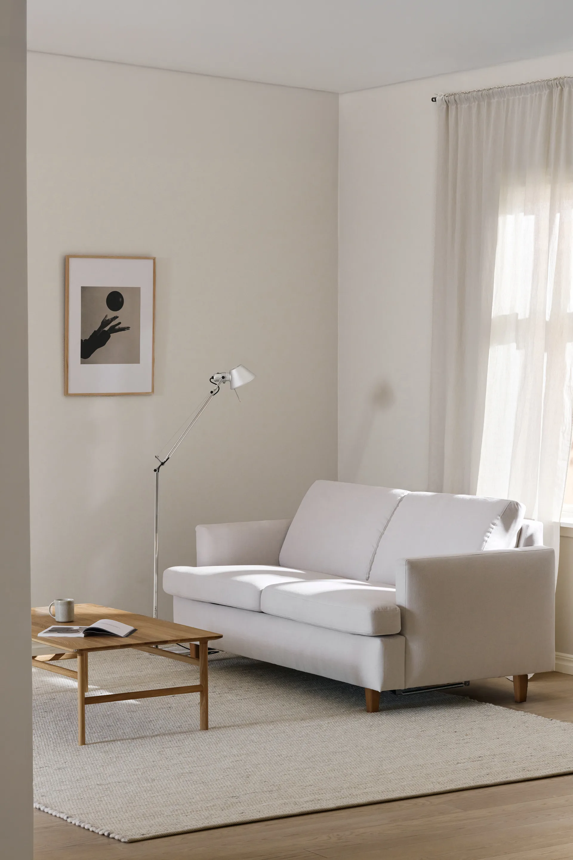 Binga 2,5-seater sofa bed, Oslo Nature 1540-oak-stained ash 1898