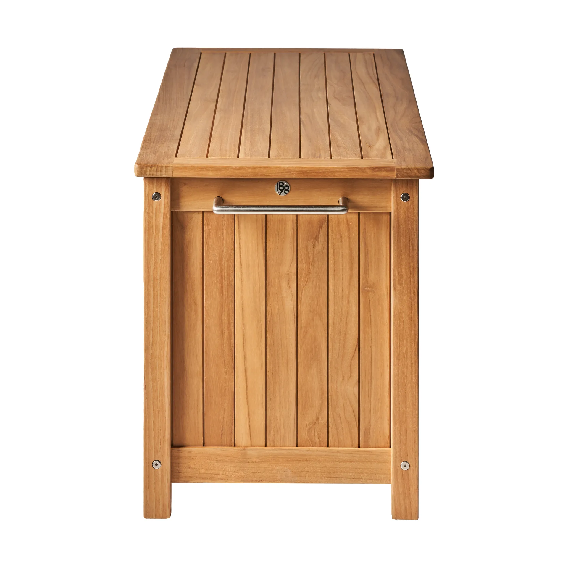 Bjärknäs cushion box with wheels S 130x50x60 cm, Teak 1898