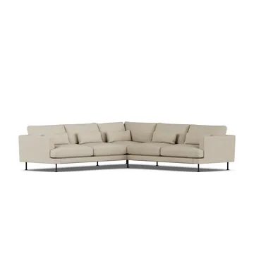 Bredhult sofa - Bern Beige 0341-black steel, corner sofa F - 1898