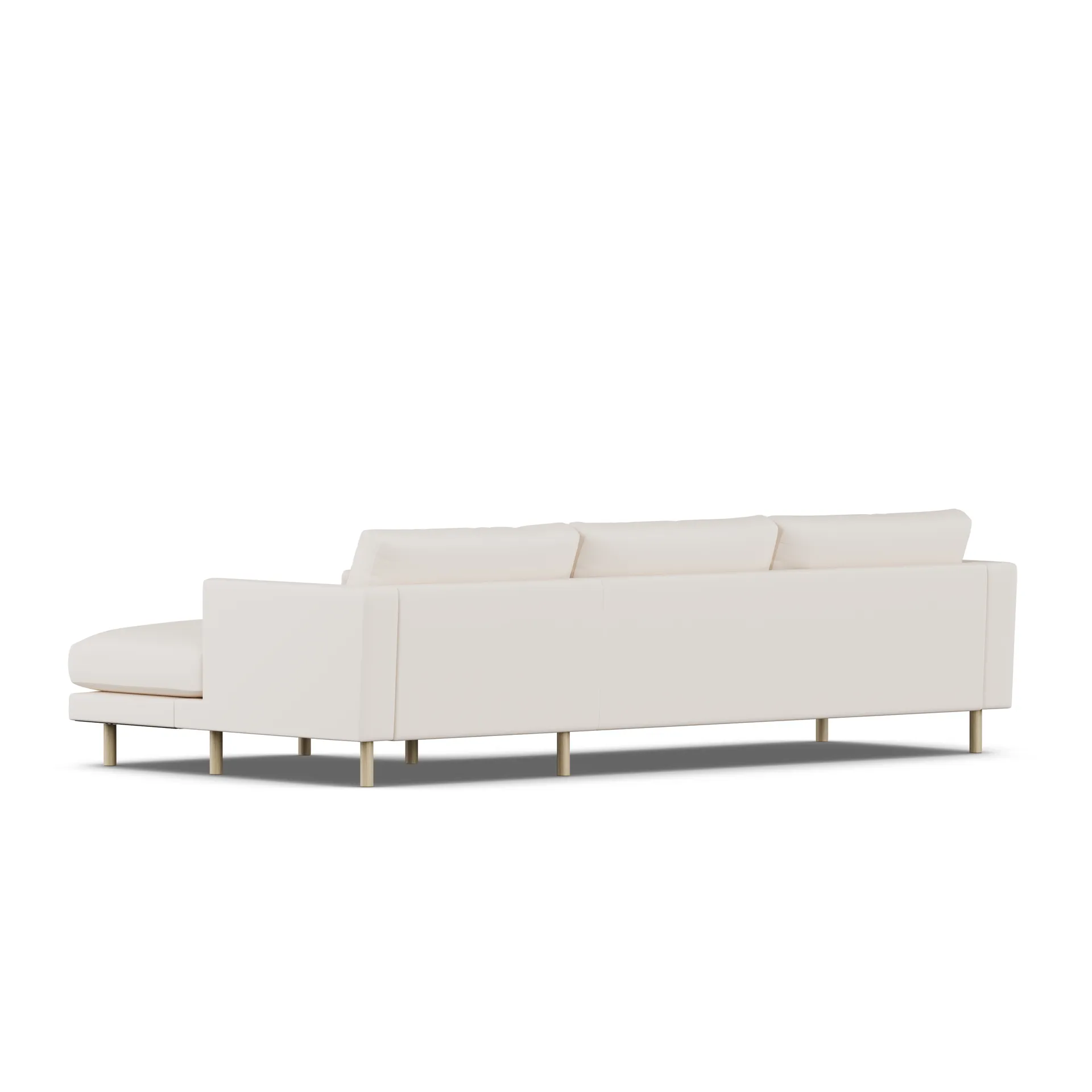 Bredhult sofa, Caleido Beige 9600-white-oiled oak, 2,5-seater C1 1898