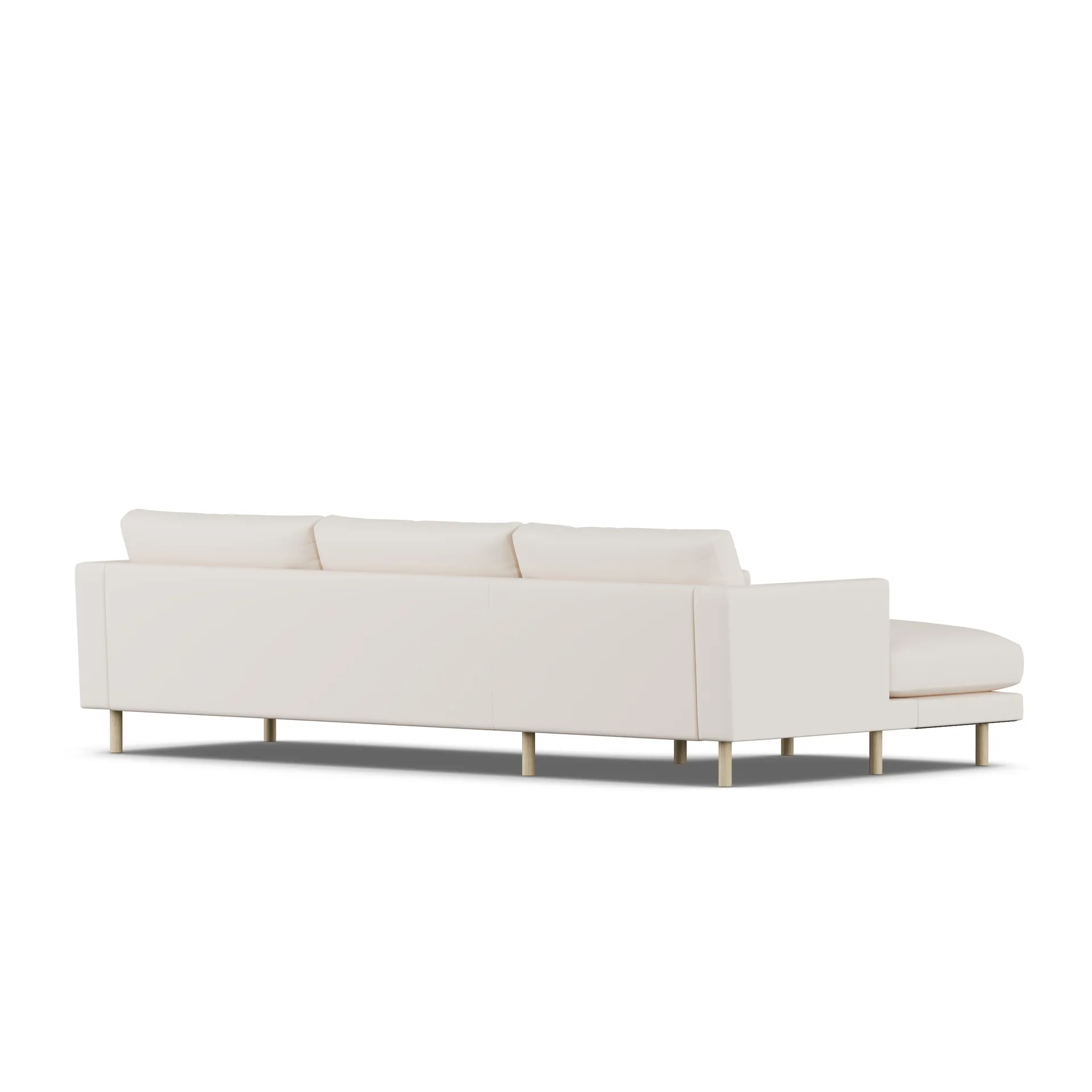 Bredhult sofa, Caleido Beige 9600-white-oiled oak, 2,5-seater C2 1898