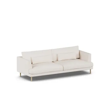 Bredhult sofa - Caleido Beige 9600-white-oiled oak, 3-seater - 1898