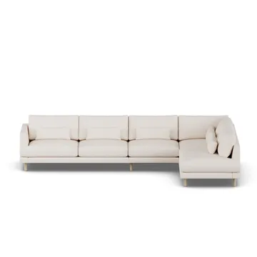 Bredhult sofa - Caleido Beige 9600-white-oiled oak, 4-seater B1 - 1898
