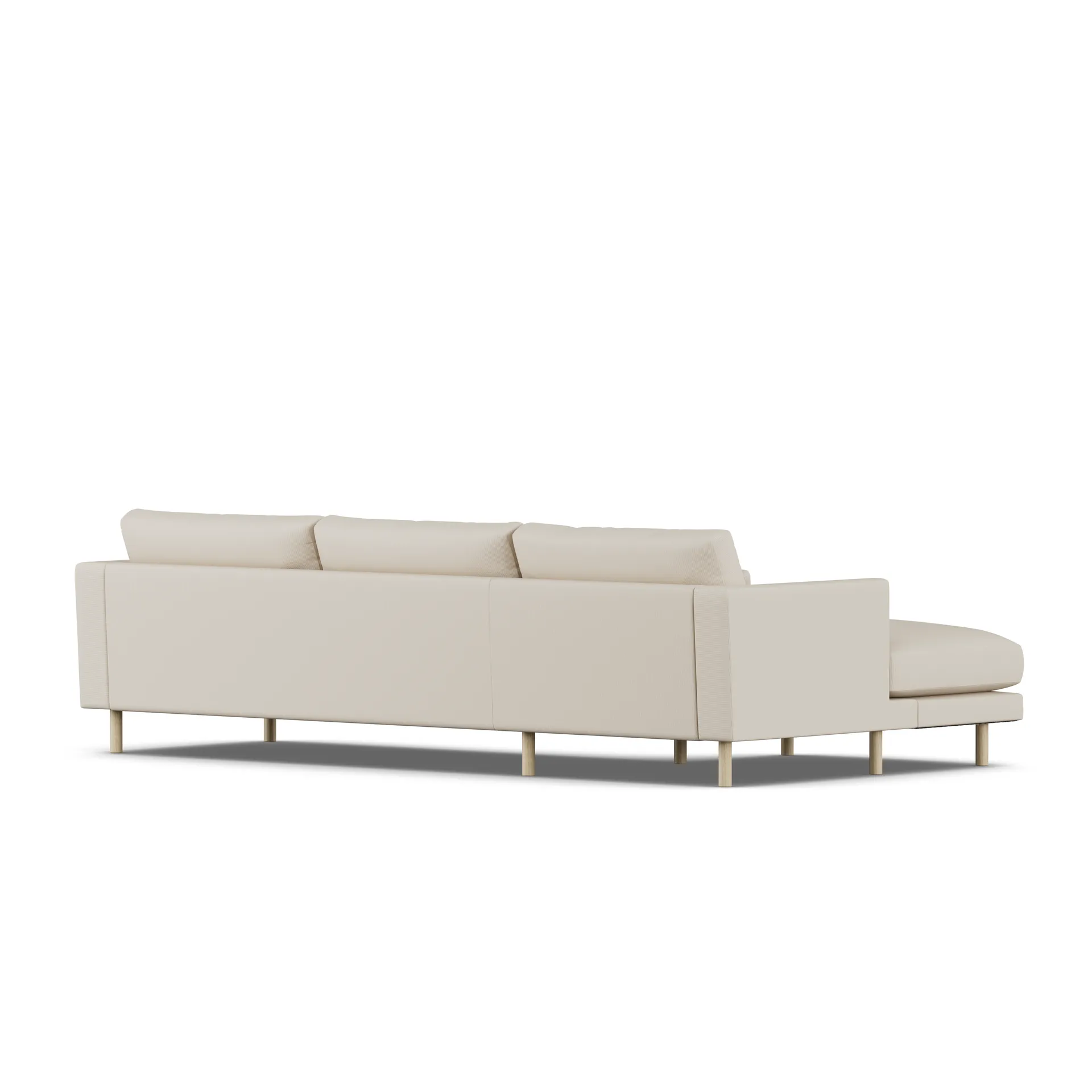 Bredhult sofa, Jump Beige 1956-white-oiled oak, 2,5-seater C2 1898