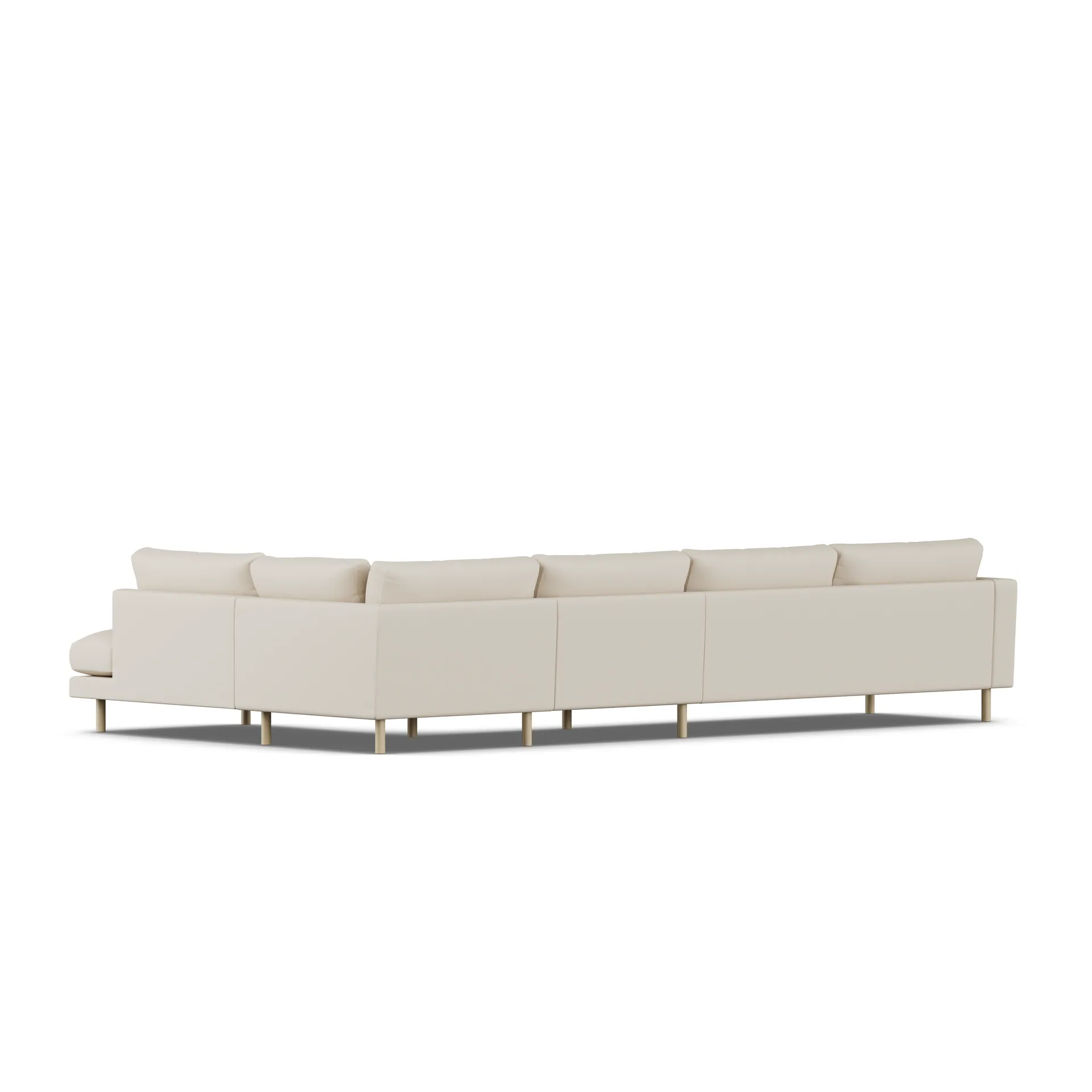 Bredhult sofa, Jump Beige 1956-white-oiled oak, 4-seater B1 1898
