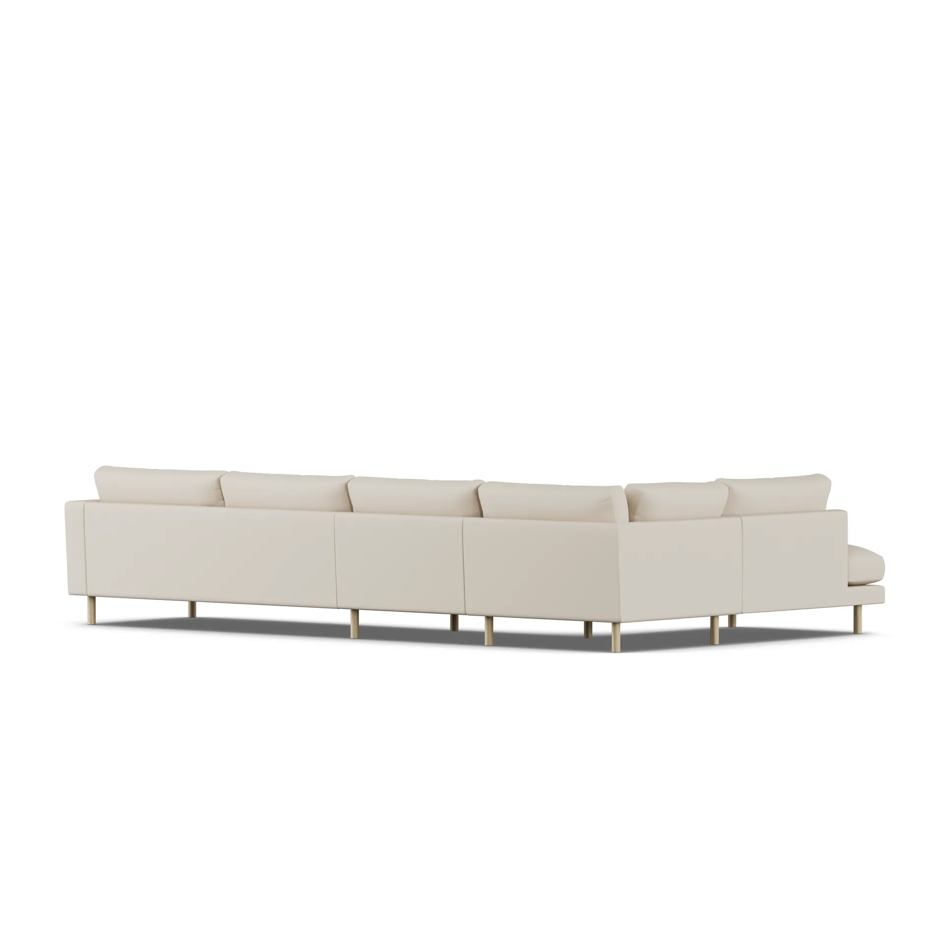 Bredhult sofa, Jump Beige 1956-white-oiled oak, 4-seater B2 1898
