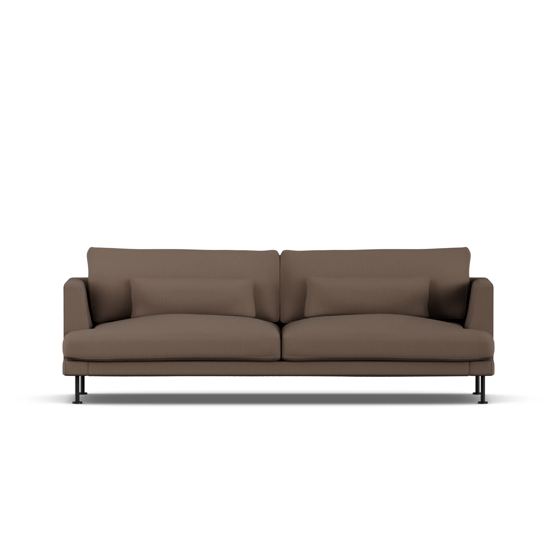 Bredhult sofa, Jump Brown 1955-black steel, 3-seater 1898