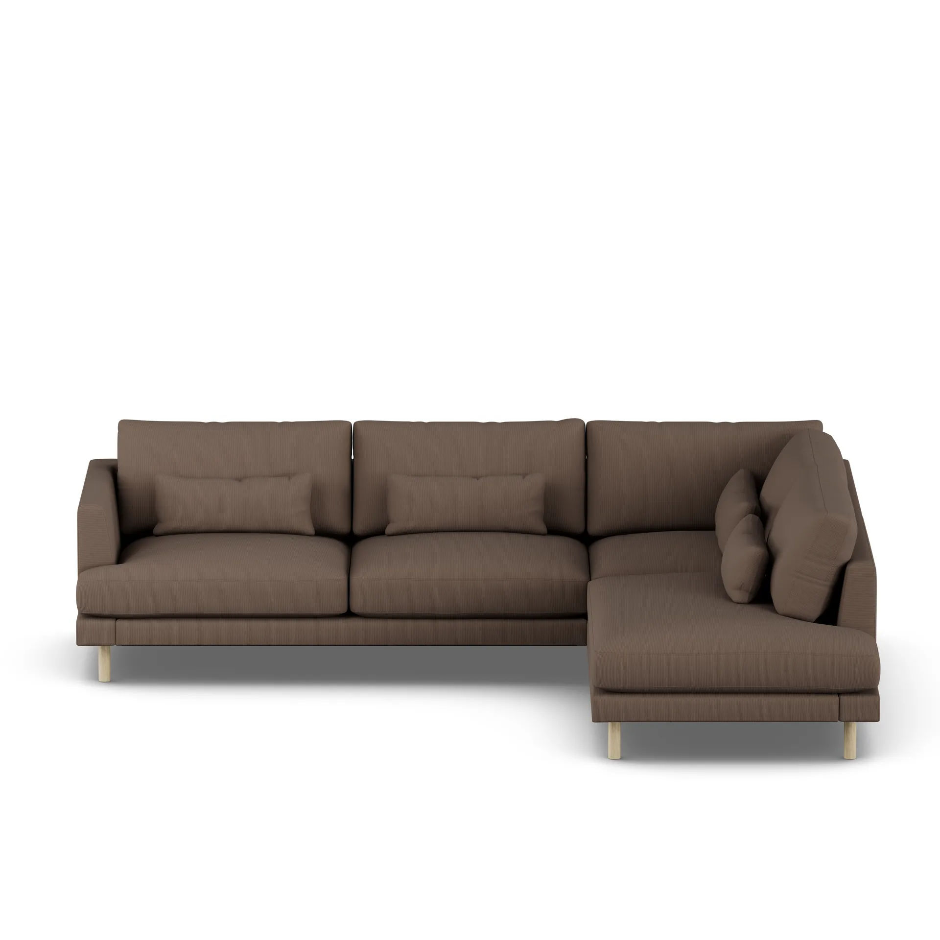 Bredhult sofa, Jump Brown 1955-white-oiled oak, 3-seater A1 1898