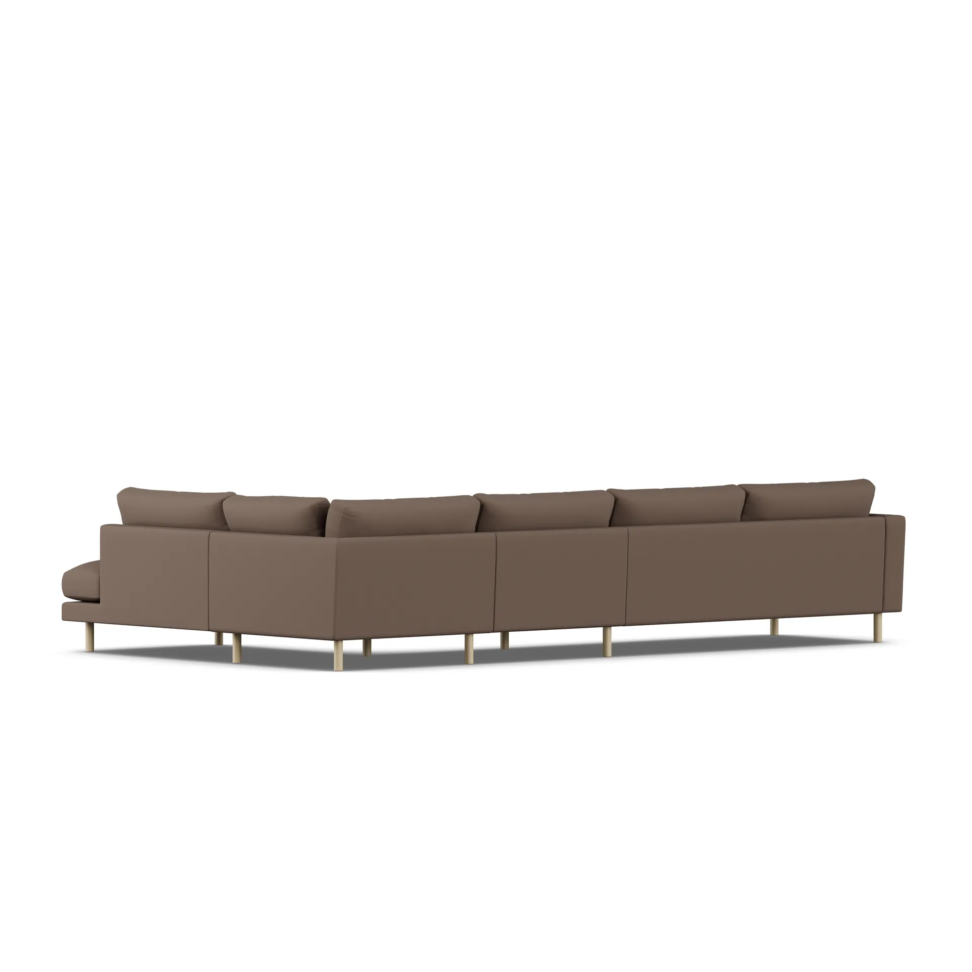 Bredhult sofa, Jump Brown 1955-white-oiled oak, 4-seater B1 1898