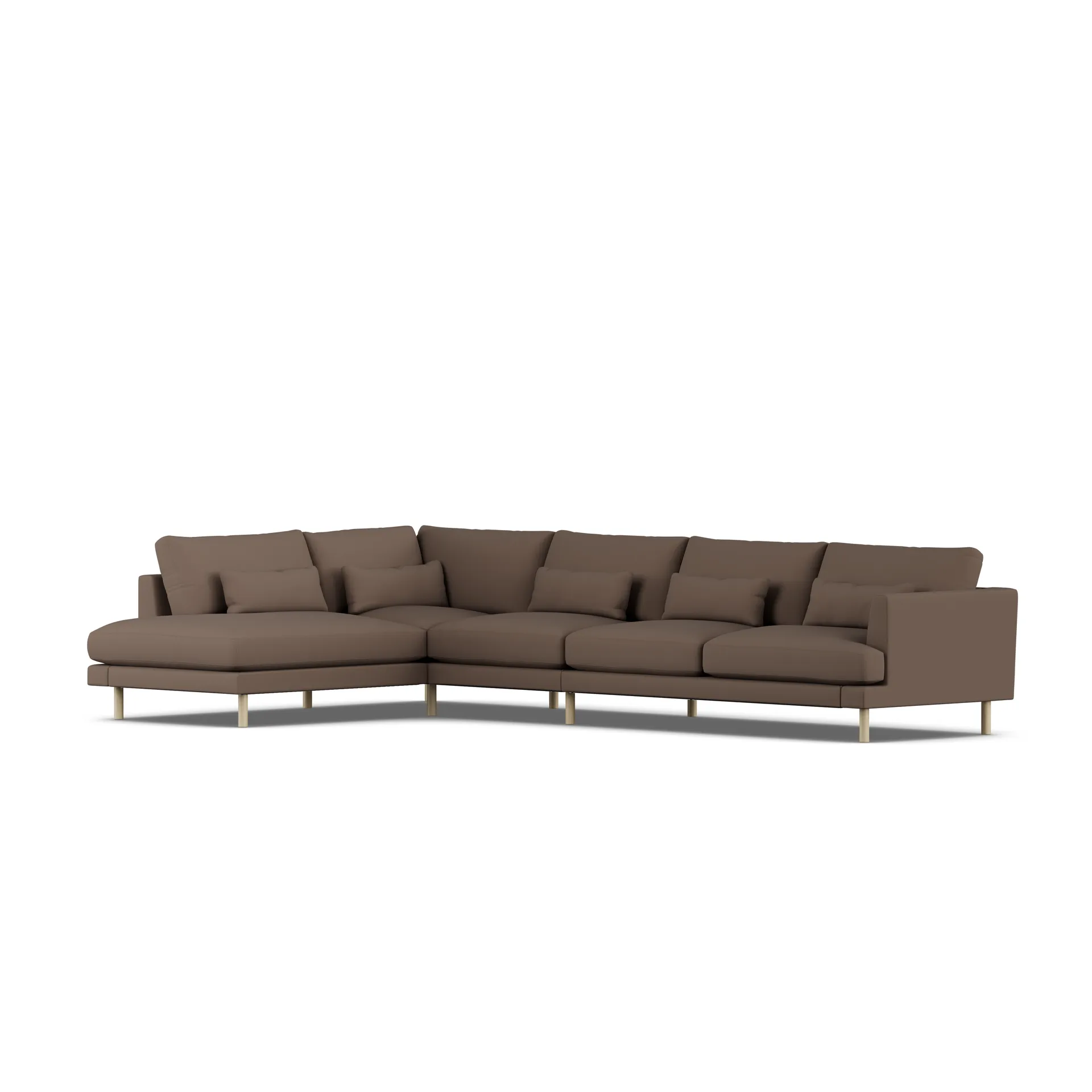 Bredhult sofa, Jump Brown 1955-white-oiled oak, 4-seater B2 1898