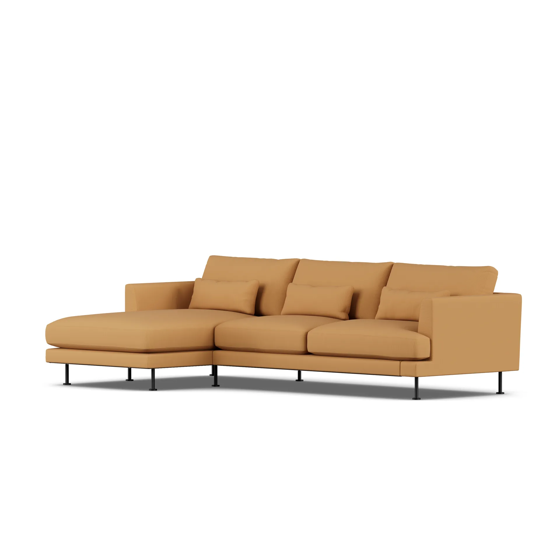 Bredhult sofa, Jump Honey 1959-black steel, 2,5-seater C2 1898