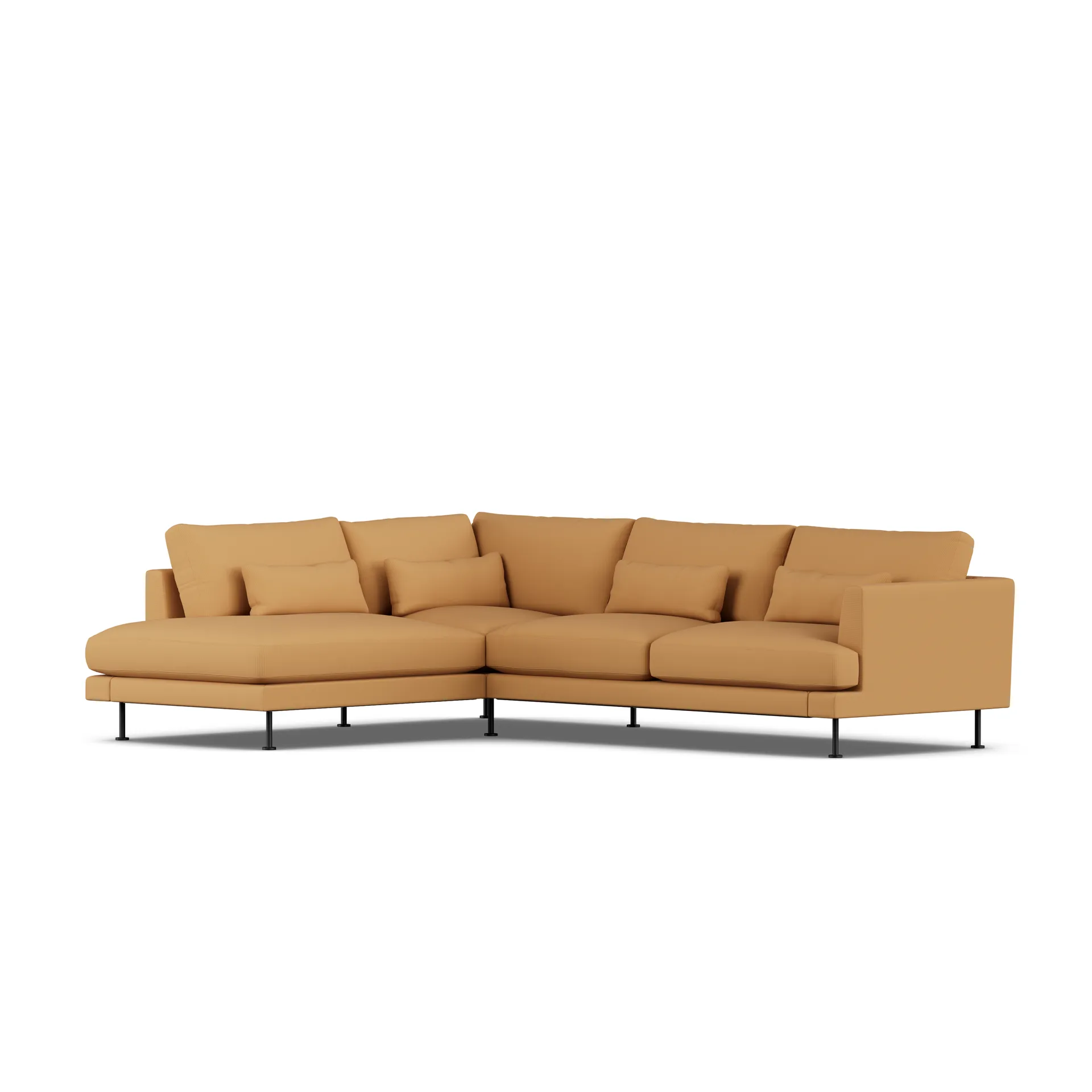 Bredhult sofa, Jump Honey 1959-black steel, 3-seater A2 1898