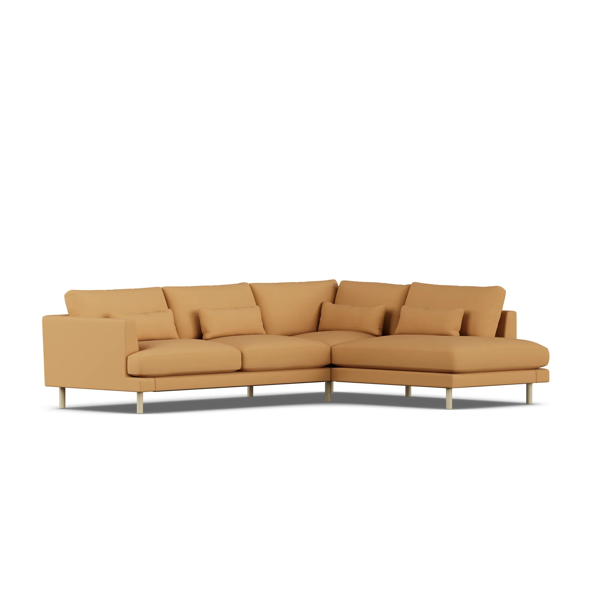Bredhult sofa, Jump Honey 1959-white-oiled oak, 3-seater A1 1898