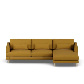 Bredhult sofa - Luiza Mustard 3972-white-oiled oak, 2,5-seater C1 - 1898