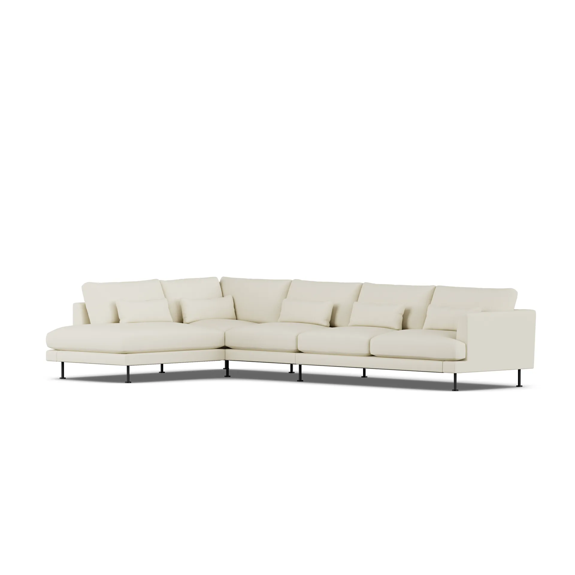 Bredhult sofa, Oslo Nature 1540-black steel, 4-seater B2 1898
