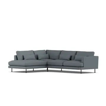 Bredhult sofa - Same Blue 6678-black steel, 3-seater A2 - 1898