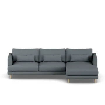 Bredhult sofa - Same Blue 6678-white-oiled oak, 2,5-seater C1 - 1898