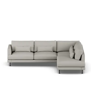 Bredhult sofa - Same Grey 6673-black steel, 3-seater A1 - 1898