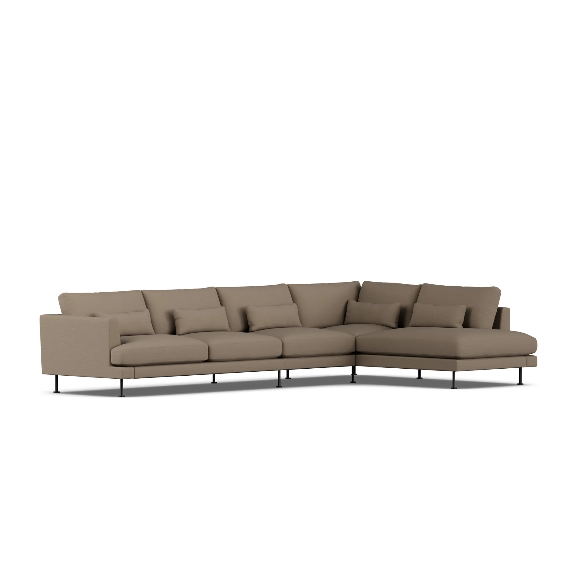Bredhult sofa, Same Mole 6674-black steel, 4-seater B1 1898