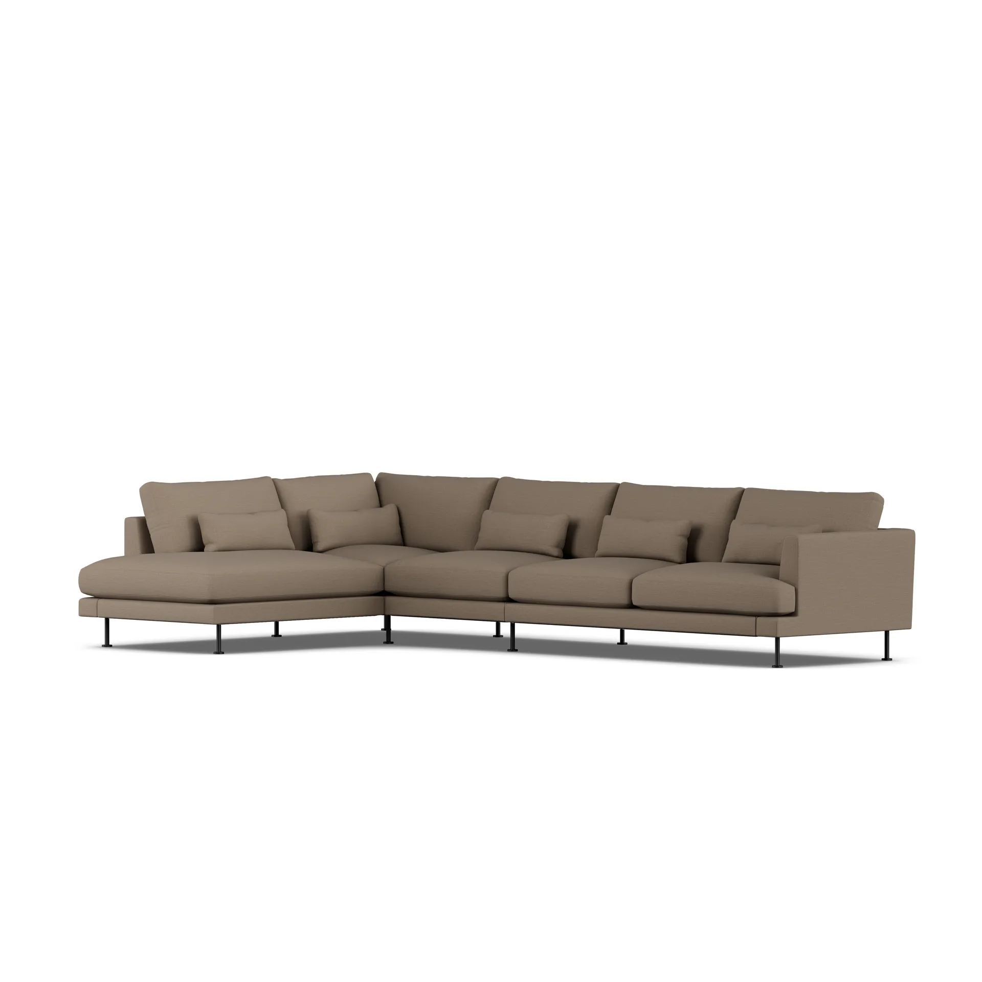Bredhult sofa, Same Mole 6674-black steel, 4-seater B2 1898
