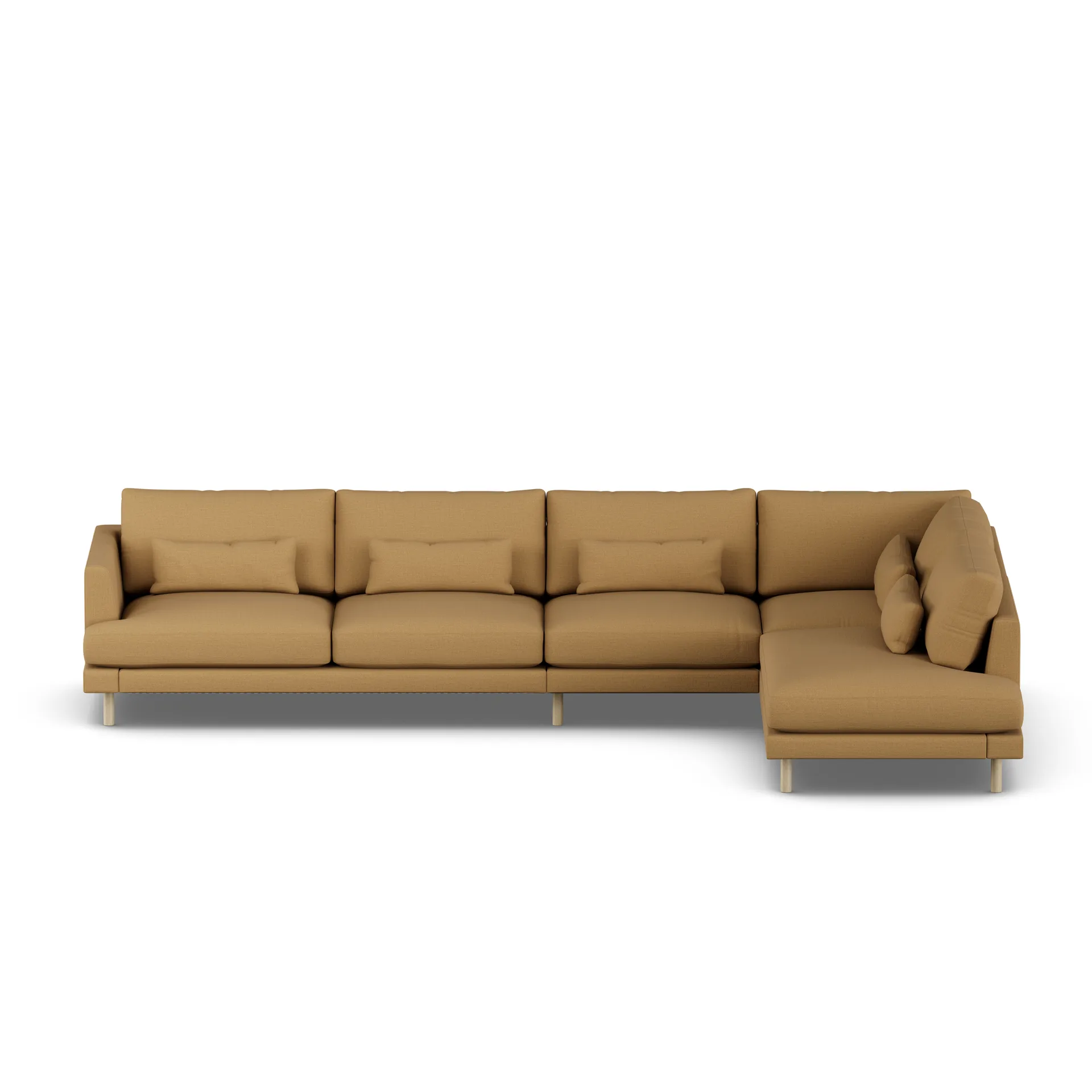 Bredhult sofa, Same Ochre 6676-white-oiled oak, 4-seater B1 1898