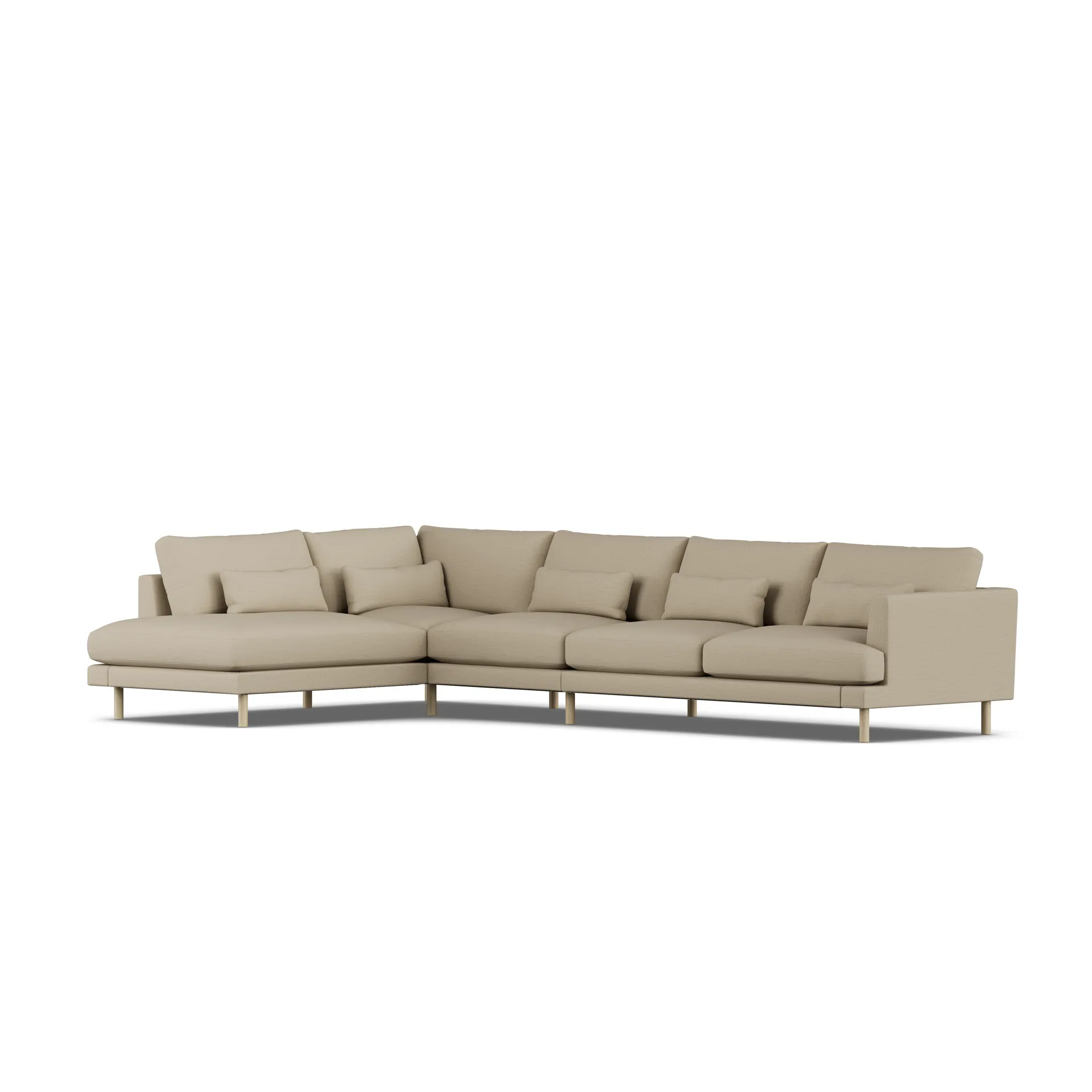 Bredhult sofa, Same Sand 6672-white-oiled oak, 4-seater B2 1898