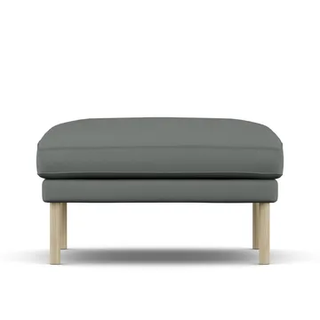 Linnevik footstool - Caleido Grey 1240-white-oiled oak - 1898