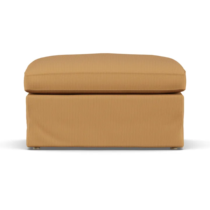 Linnevik footstool - Jump Honey 1959-white-oiled oak, with skirt - 1898