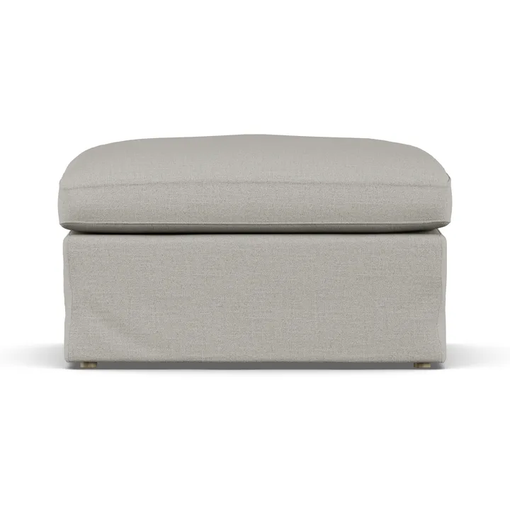 Linnevik footstool - Same Grey 6673-white-oiled oak, with skirt - 1898