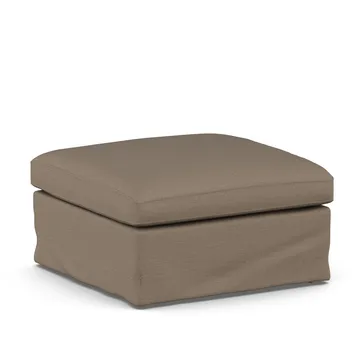 Linnevik footstool - Same Mole 6674-white-oiled oak, with skirt - 1898