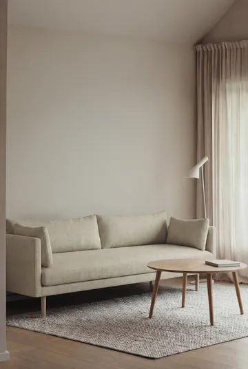 Linnevik sofa - Luiza Beige 3981-white-oiled oak, 4-seater - 1898