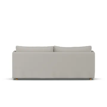 Linnevik sofa - Same Grey 6673-white-oiled oak, 3-seater, with skirt - 1898