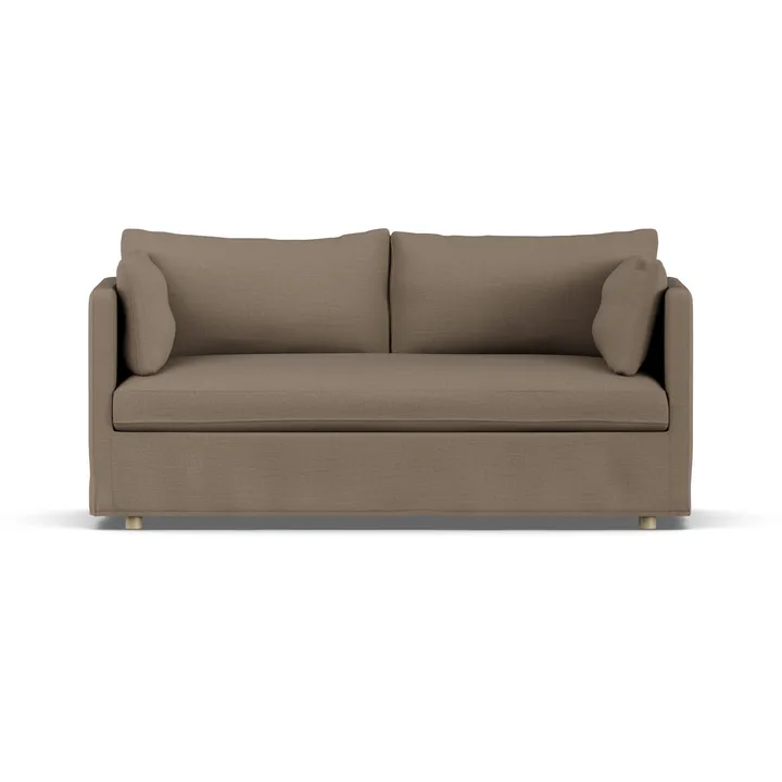 Linnevik sofa - Same Mole 6674-white-oiled oak, 2-seater, with skirt - 1898