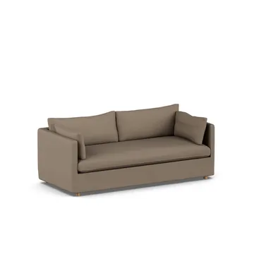 Linnevik sofa - Same Mole 6674-white-oiled oak, 3-seater, with skirt - 1898