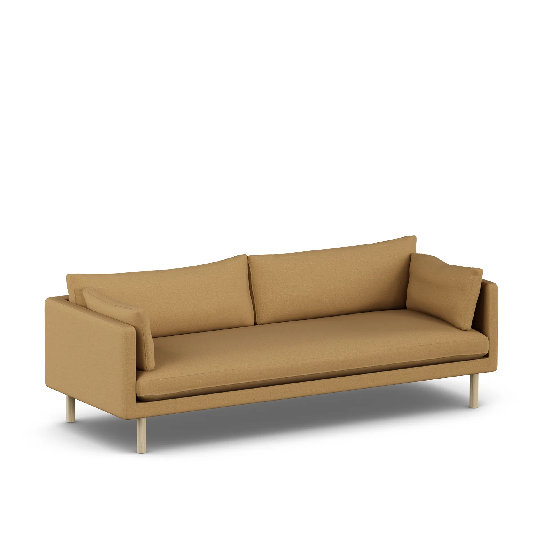 Linnevik sofa, Same Ochre 6676-white-oiled oak, 4-seater 1898