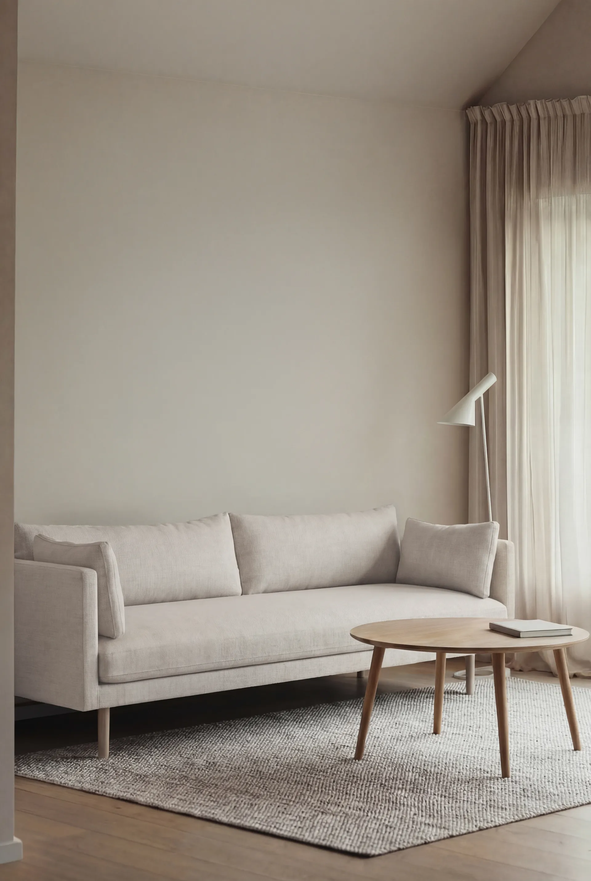 Linnevik sofa, Same Off White 6671-white-oiled oak, 4-seater 1898