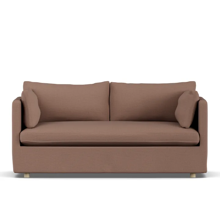 Linnevik sofa - Same Rust 6675-white-oiled oak, 2-seater, with skirt - 1898