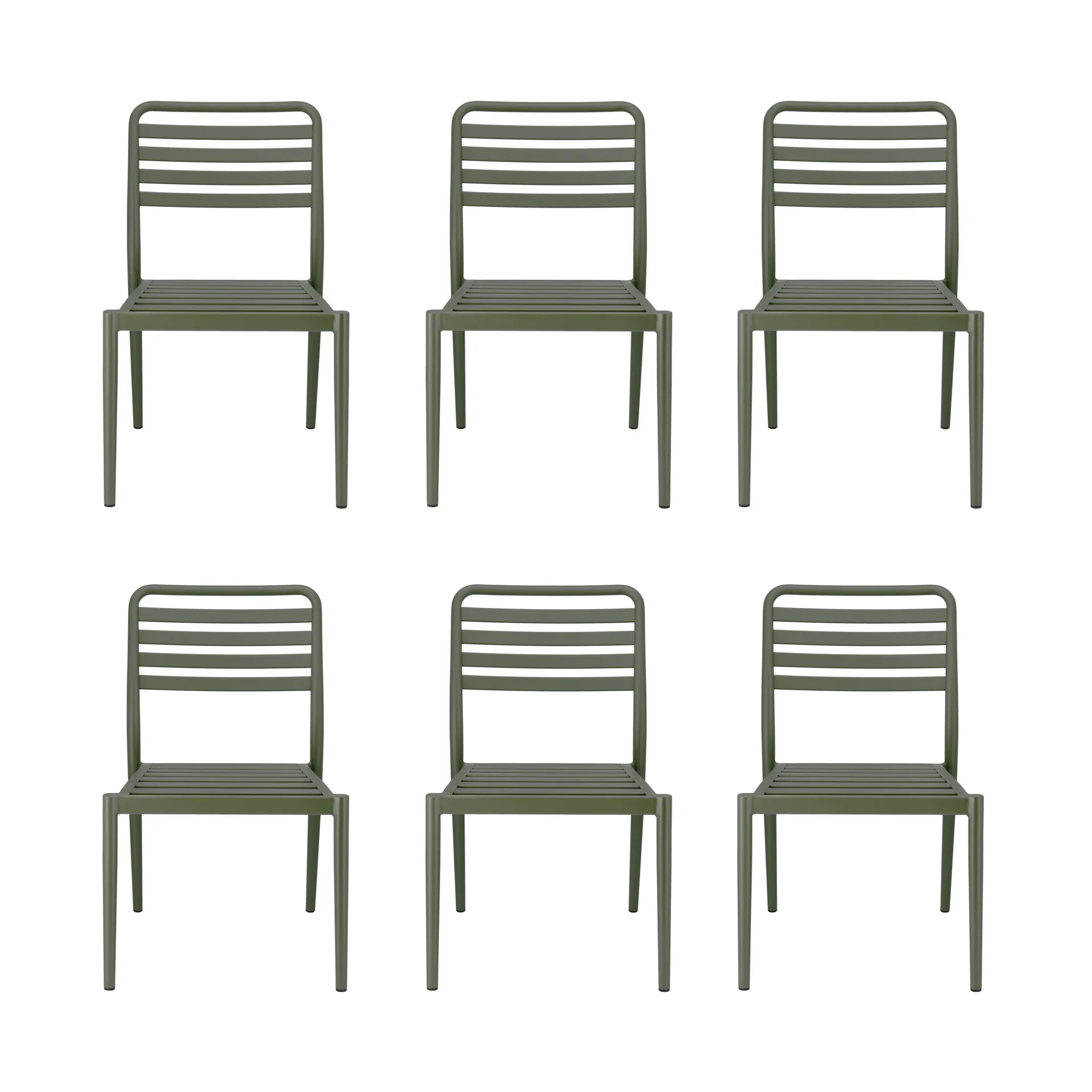 Messina chair, Moss green, 6-pack,  1898