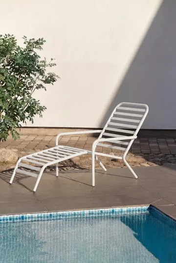 Messina sun lounger - Crystal white - 1898