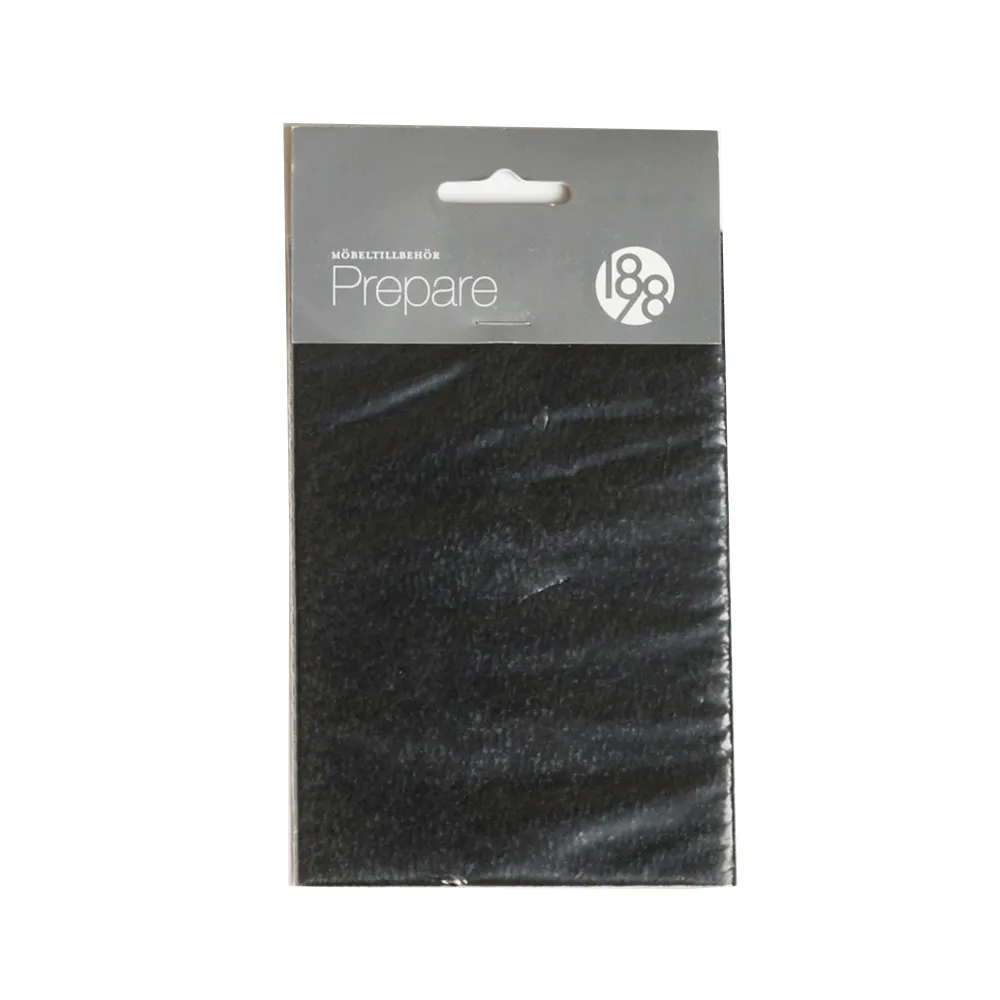 Prepare furniture floor protectors, Black, self-adhesive felt piece 100x150 mm 1898
