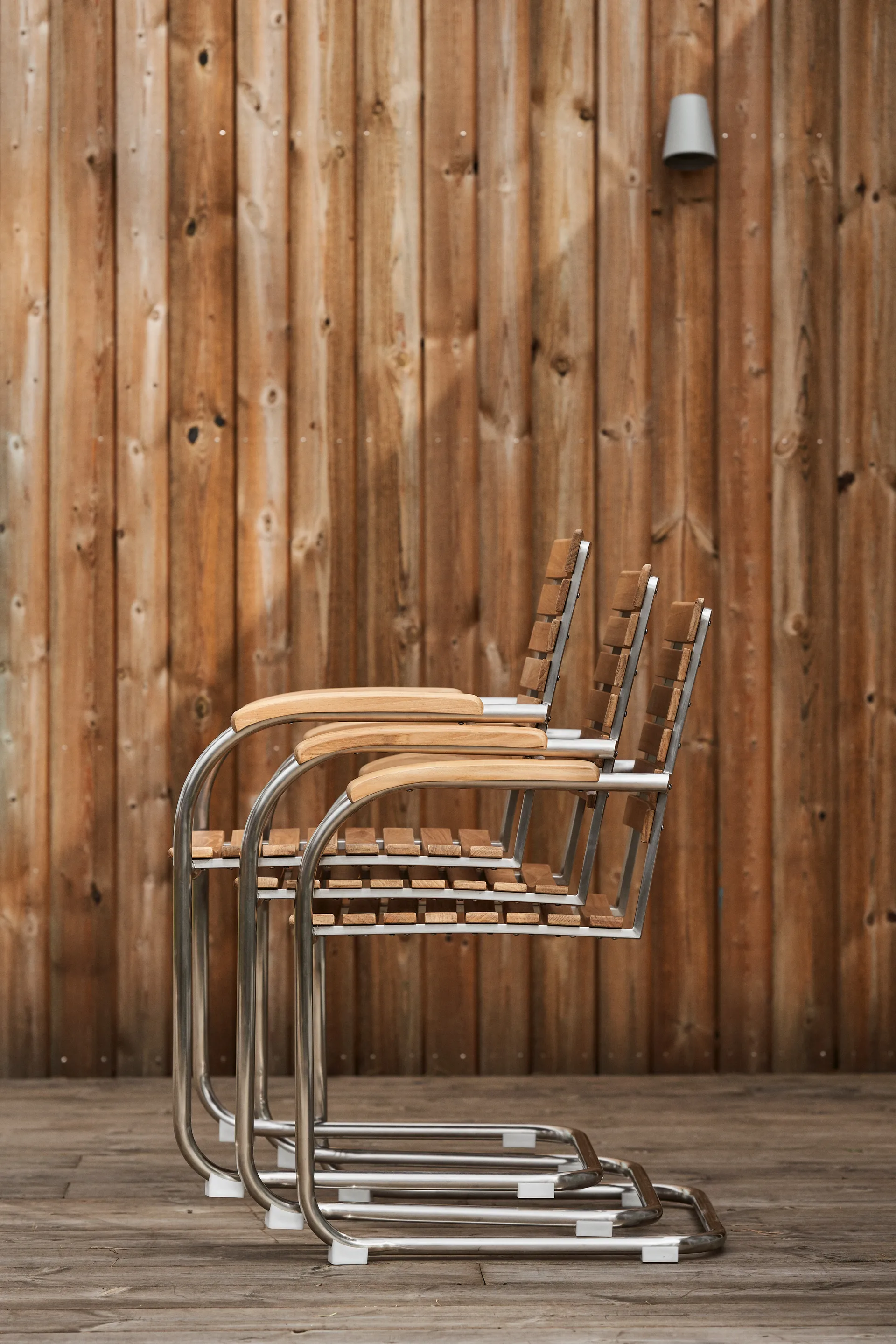 Rörvik dining chair, Teak-stainless steel 1898