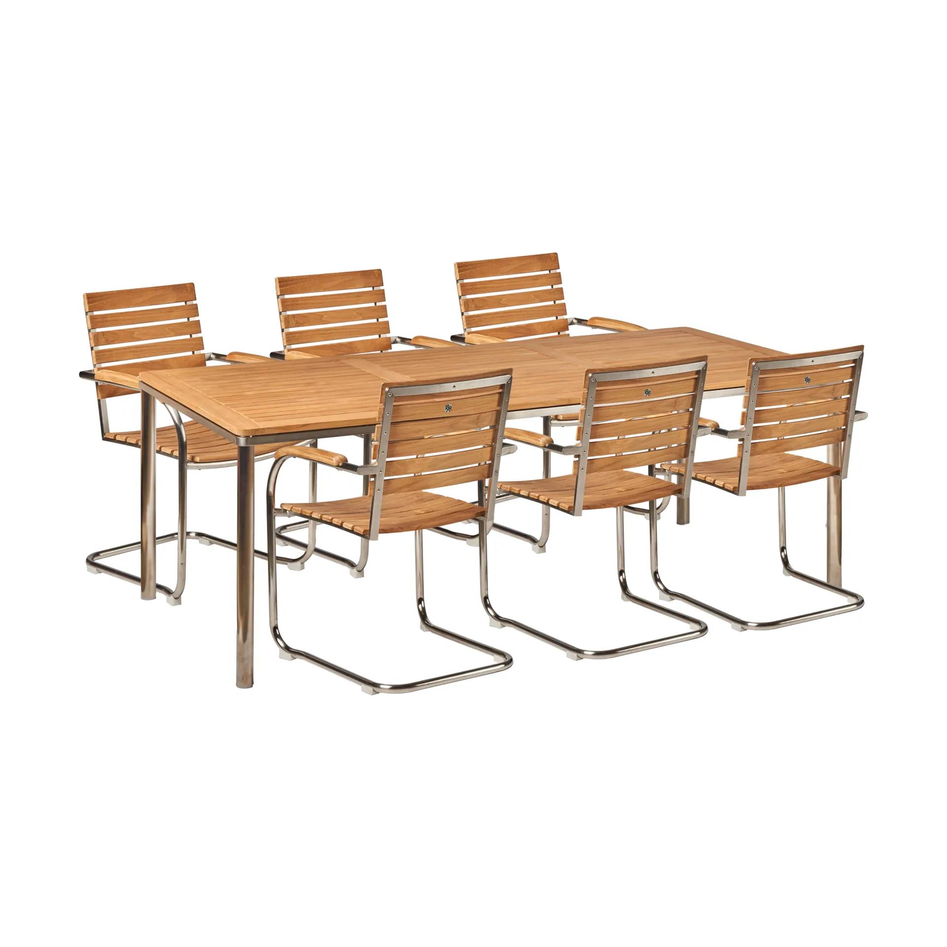 Rörvik dining set with 6 chairs,  1898