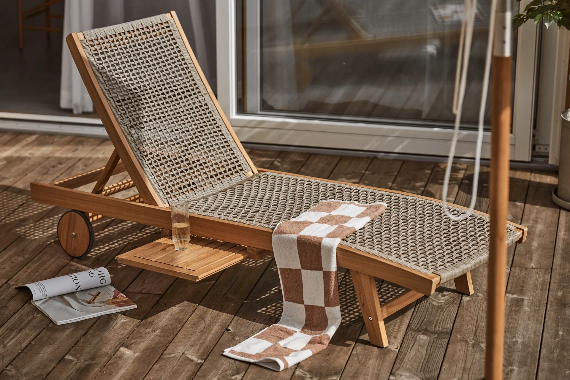 Sandvik sunbed, Teak 1898